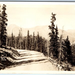 c1950s Salida, CO Highway RPPC Monarch Pass Birds Eye Real Photo PC Colo A149