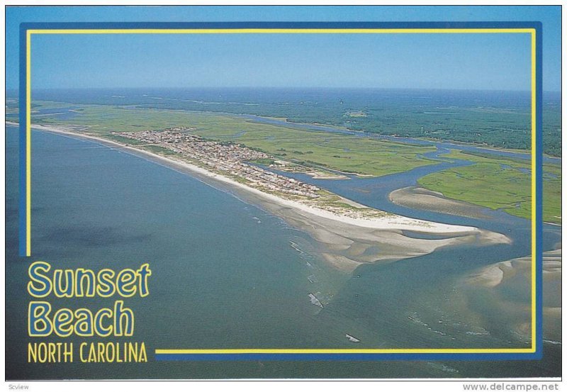 Scenic Greetings from Sunset Beach,  North Carolina,  50-70s