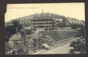 HOT SPRINGS ARKANSAS ARMY & NAVY HOSPITAL VINTAGE POSTCARD 1908