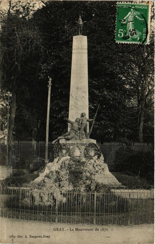 CPA GRAY - La Monument de 1870 (380066)