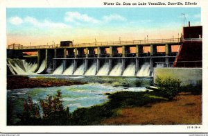 Illinois Danville Water Company Dam On Lake Vermilion Curteich