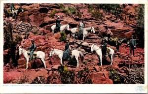 Postcard On The Zig Zags, Bright Angel Trail in Grand Canyon, Arizona