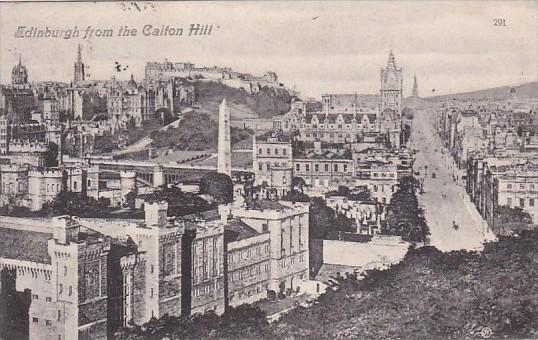 Scotland Edinburgh From The Calton Hill 1908