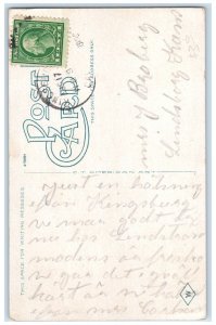 c1930's Bank Of Italy Building Street View Fresno California CA Vintage Postcard