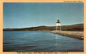 Grand Marais Harbor,Lighthouse,North Shore,Lake Superior,MN