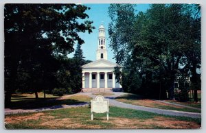 Madison Connecticut~Exterior View Of First Congregational Church~PM 1961~PC