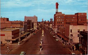 Postcard Broadway Looking North in Fargo, North Dakota~139925