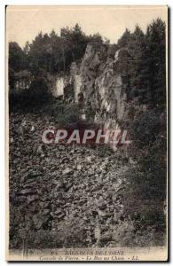 Cars of & # 39orne Postcard Old Stone Waterfall The rock dog