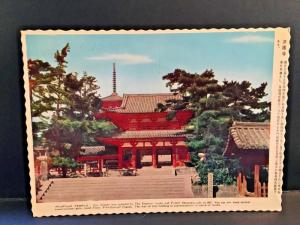 Postcard Houryuji  Buddhist Temple , 5 story Pagoda in Japan