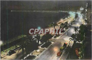 'Postcard Modern Nice Cote d''Azur Promenade des Anglais Night'