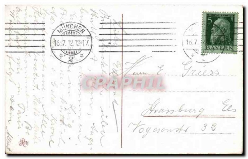 Old Postcard Munchen Totalansicht