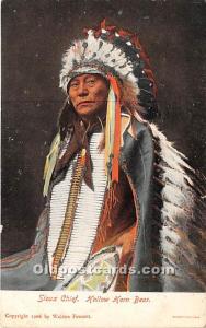 Sioux Chief, Hollow Horn Bear Indian Postcard