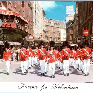 c1970s Copenhagen Denmark Royal Guard Parade Downtown Street Chrome 4x6 PC M27