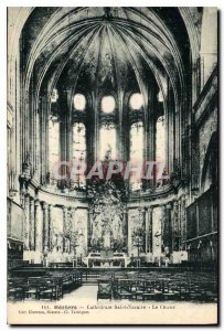 Old Postcard Beziers Cathedrale Saint Nazaire Chorus