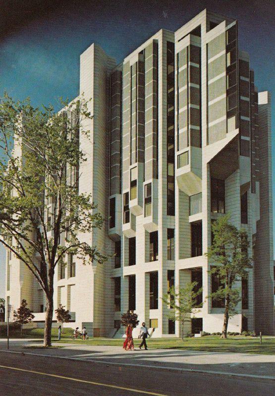 John Roberts Library University Of Toronto St Georges Street Canada Postcard