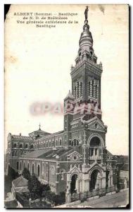 Old Postcard Albert The Basilica of N D Brebieres Vue Generale outside the Ba...