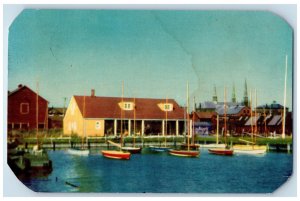 1954 The Trim Craft Charlottetown Harbour Prince Edward Island Canada Postcard