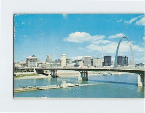 Postcard Poplar Street Bridge USA