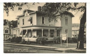 VT - Rutland. Little's Lodge, 92 Center Street ca 1940