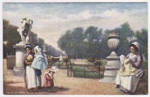 Jardin des Tuileries Paris France 1910c Tuck postcard