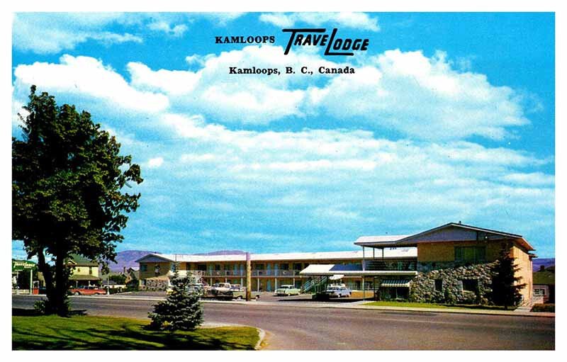 Postcard LODGE SCENE Kamloops British Columbia BC AU4535
