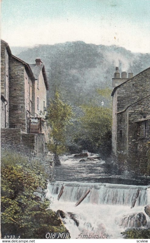 Ambleside, Cumbria, in North West England, 1900-10s ; Old Mill