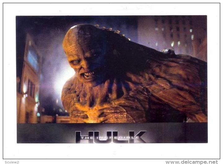 Movie Advertising postcard   The Incredible HULK   # 2