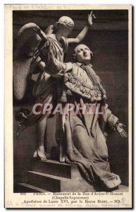 Old Postcard Paris Monument De La Rue d & # 39anjou St Honore Apotheosis Of L...