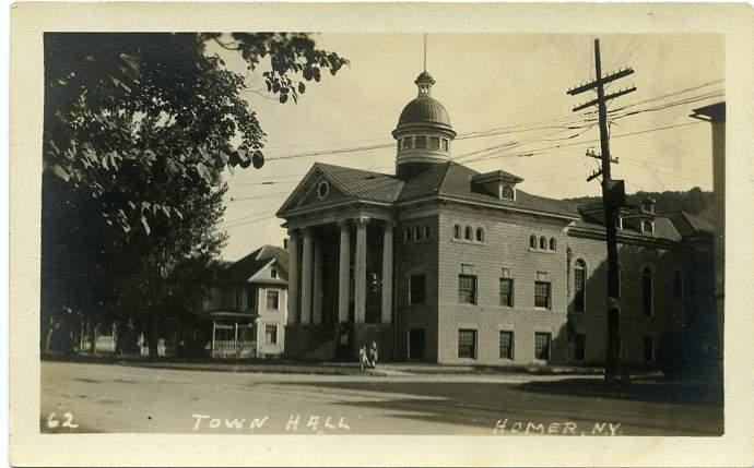 RPPC The Town Hall - Homer NY, New York