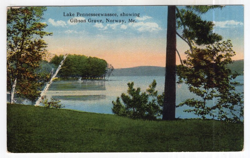 Norway, Me., Lake Pennesseewassee showing Gibson Grove