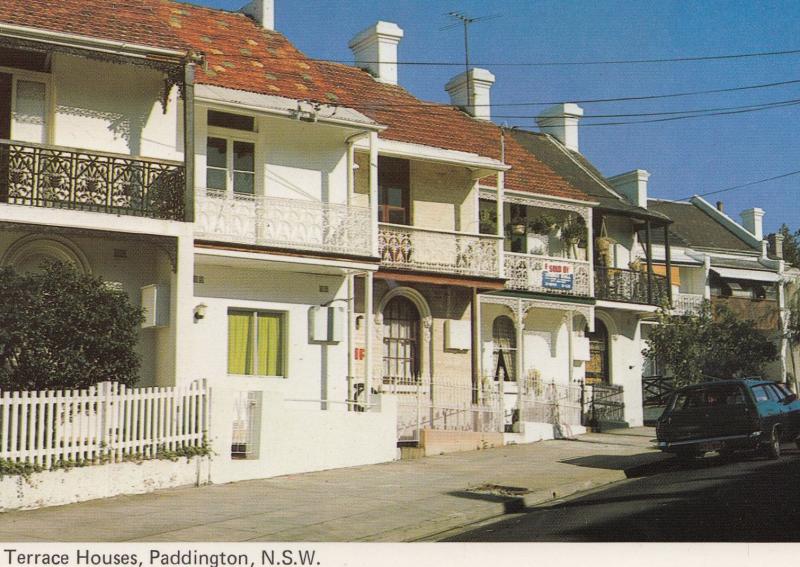 Terrace Houses New South Wales Australia 1970s Postcard