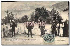 Old Postcard Militaria Alpine Gunners Alpine Hunters with their guns