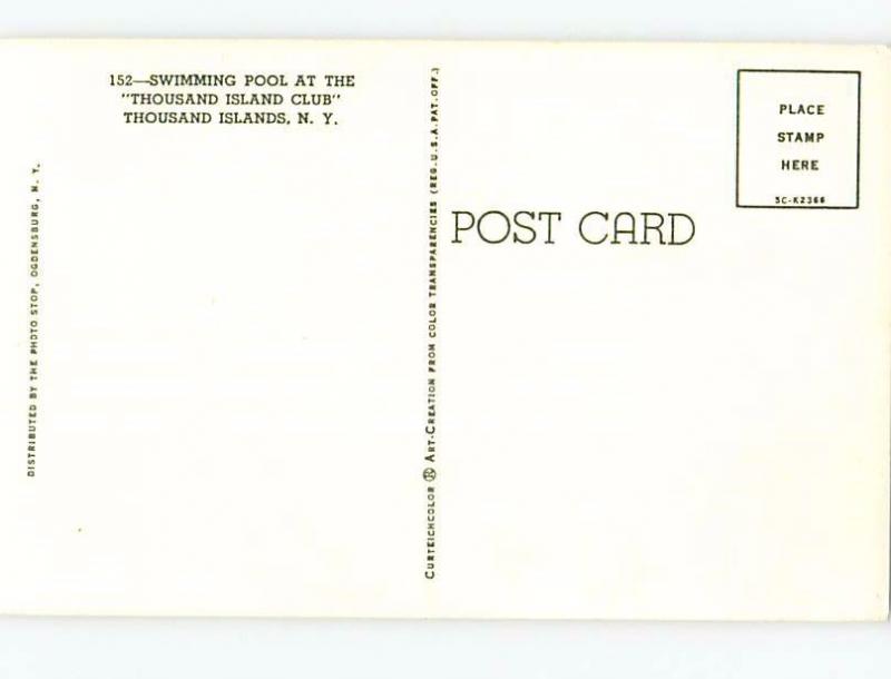 Unused Pre-1980 RESORT SCENE Thousand Islands New York NY c4554