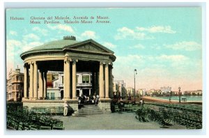 Music Pavilion Malecon Maceo Avenue Havana Cuba Postcard (D16)