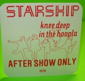 Starship Knee Deep In The Hoopla Concert Tour Backstage Pass Original After Show