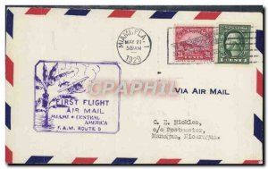 Letter USA 1st flight Miami Central America FAM Route 5 May 21, 1929