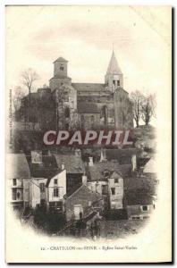 Old Postcard Chatillon sur Seine Eglise Saint Vorles
