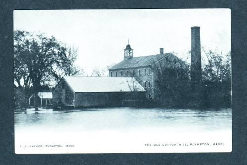 MA Old Cotton Mill PLYMPTON MASS Massachusetts Postcard UDB PC