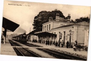 CPA AK SABLE-sur-SARTHE - La Gare (210207)