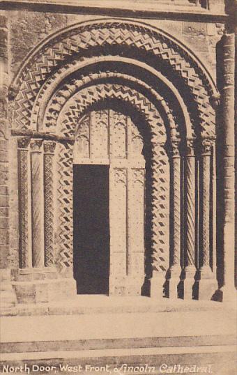 England North Door West Front Lincoln Cathedral