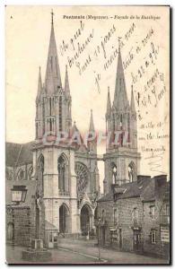 Old Postcard Pontmain Facade of the Basilica