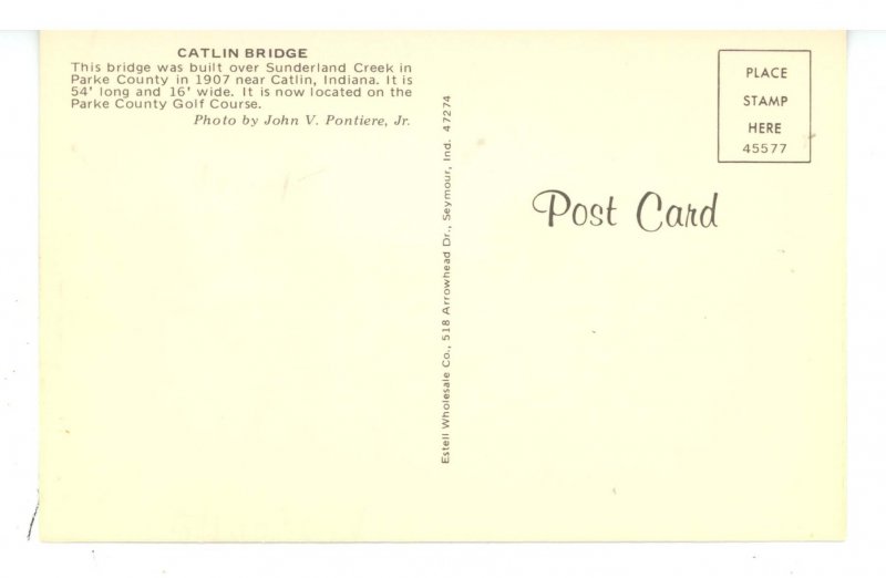 IN - Parke County. Catlin Covered Bridge