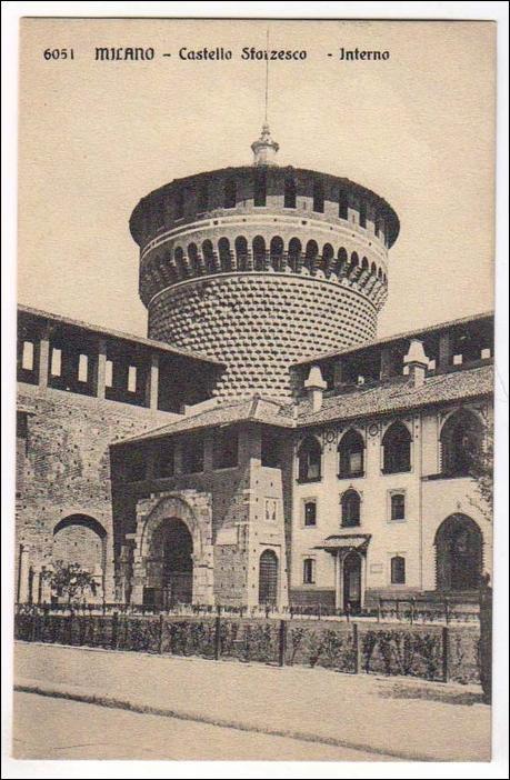 Italy - Milano. Castello Sforzesco - Interno