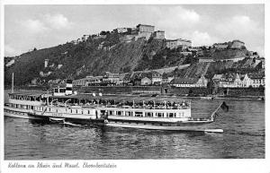 BG33201 koblenz an rhein und mosel ehrenbreitstein  germany  ship bateaux