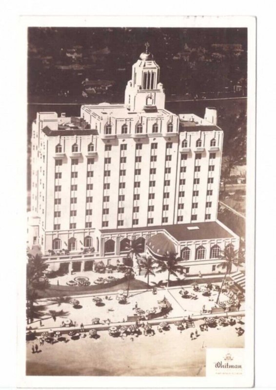 Whitman Hotel, Miami Beach, Florida, Vintage 1941 Real Photo Postcard, RPPC