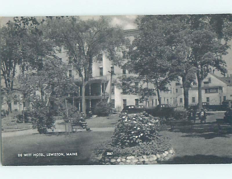 Pre-1952 HOTEL SCENE Lewiston Maine ME H0513
