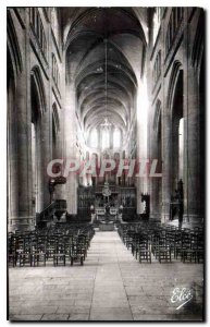 Old Postcard Auch Gers the Cathedral Nave Great Organ