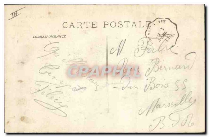 Postcard Old Roquefavour Three Bridges