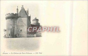Old Postcard Alencon Chateau des Ducs Alencon (map 1900)