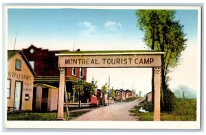 c1920's Montreal Tourist Camp Sherbrooke St. East Montreal Canada Postcard